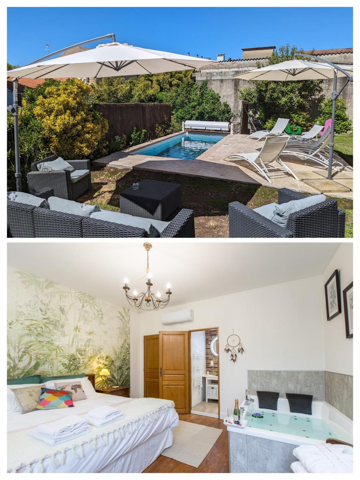"Le Jardin Sur L'Eau "Chambres D'Hotes Et Appartements Tout Confort Aire-sur-lʼAdour Eksteriør bilde